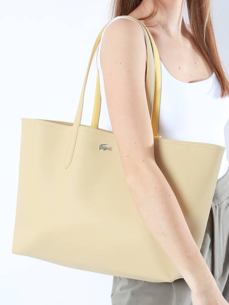 Omkeerbare Shoppingtas Anna Lacoste Beige anna NF2142AA ander zicht 1